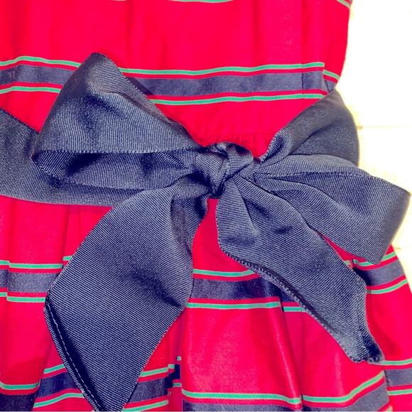 Ralph Lauren $150 Blue Label size 4T Hot Pink & Navy Stripes Formal Dress EUC - Picture 5 of 15